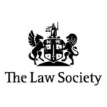 lion and unicorn arching over law society symbol